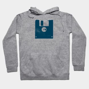 Blue Vintage Floppy Disk Hoodie